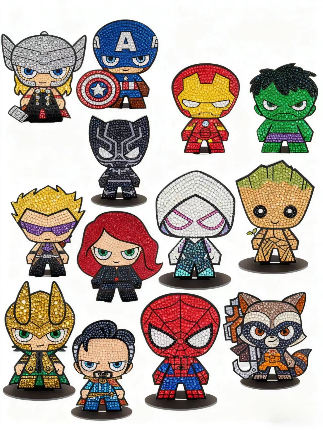 💥 Superhero Squad 3D Diamond Painting Kit ⚡