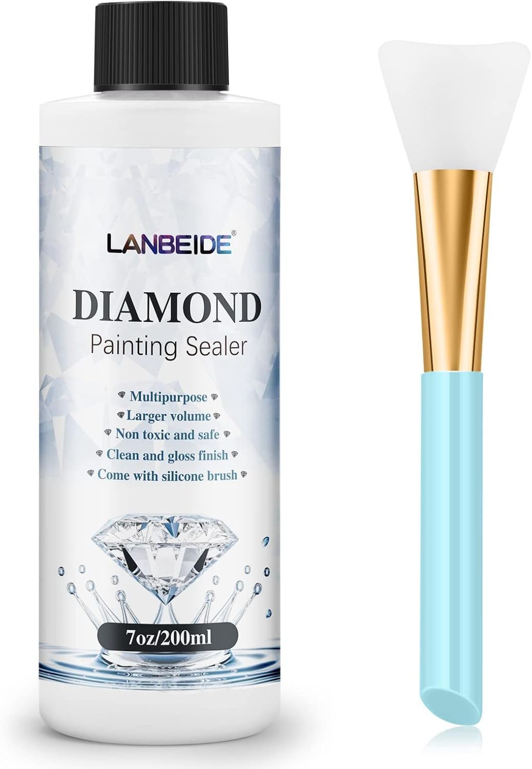 π Diamond Painting Sealer with Silicone Brush