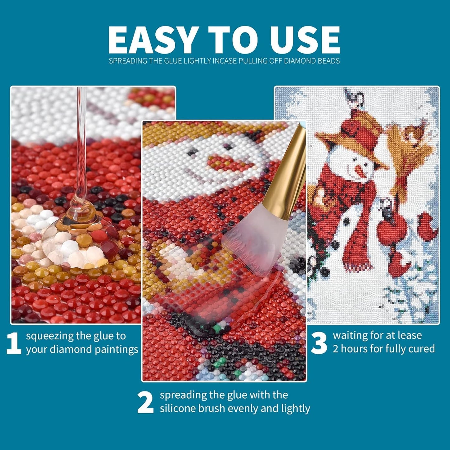 π Diamond Painting Sealer with Silicone Brush