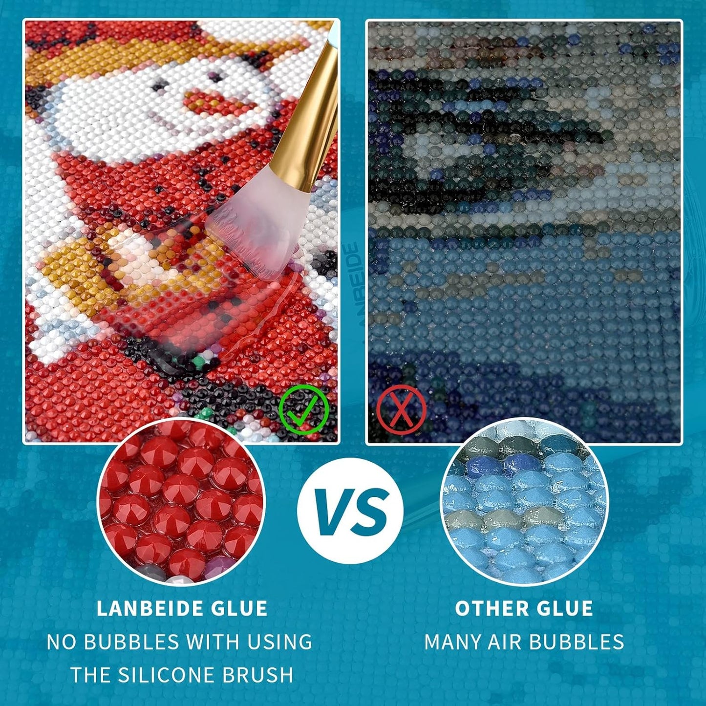 π Diamond Painting Sealer with Silicone Brush