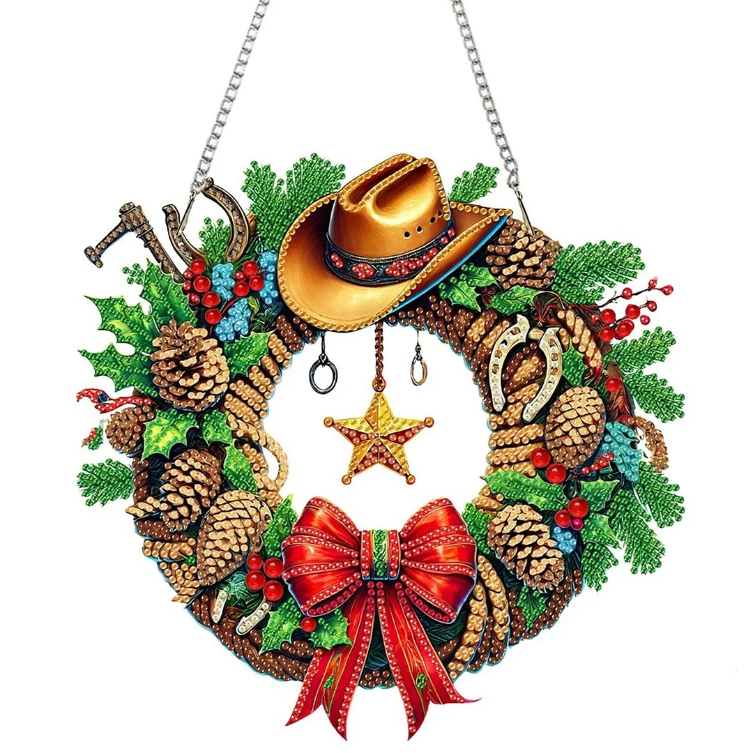 DIY Acrylic Diamond Painting Hanging Christmas Ornament