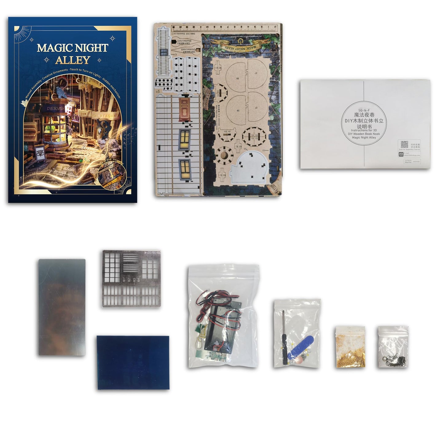 Harry . Potter: Magic Night Alley - DIY Book Nook Kit