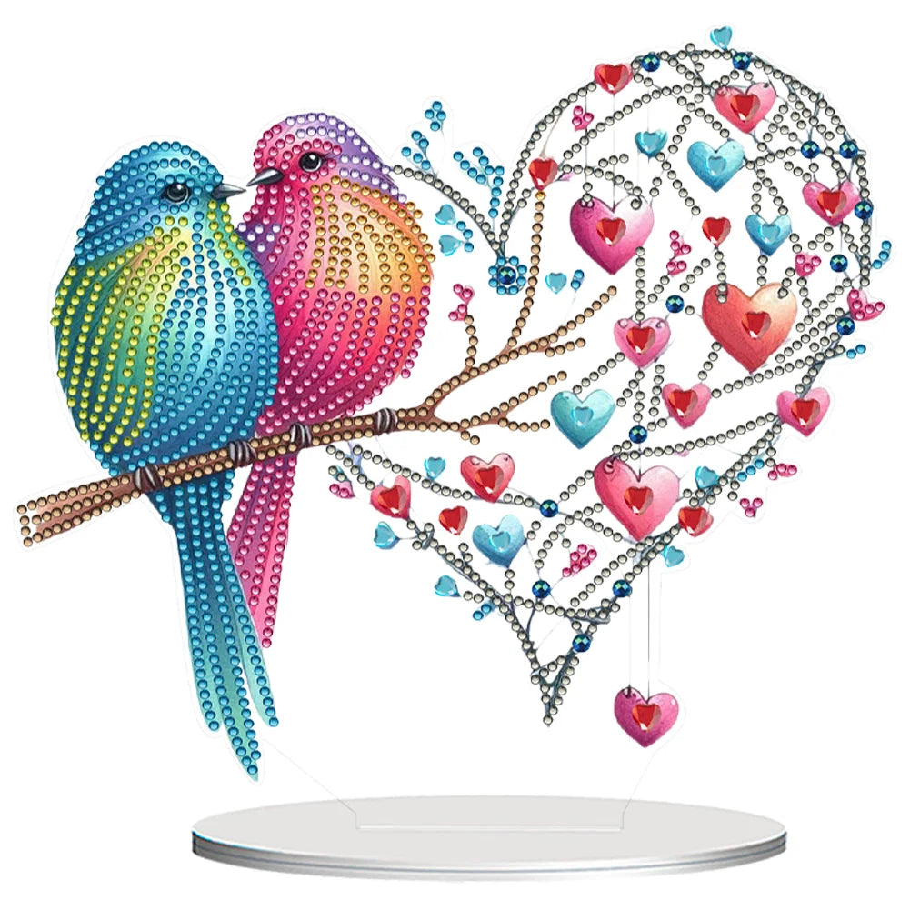 Love Birds Diamond Painting Art Desktop Ornaments Kit