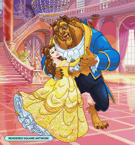 Beauty and the Beast Diamond Painting Kit 💛✨