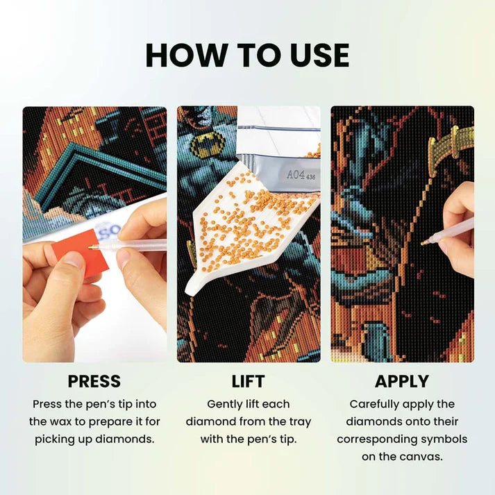 🦇 Batman Gotham’s Vigilante - Diamond Painting Kit 🌃