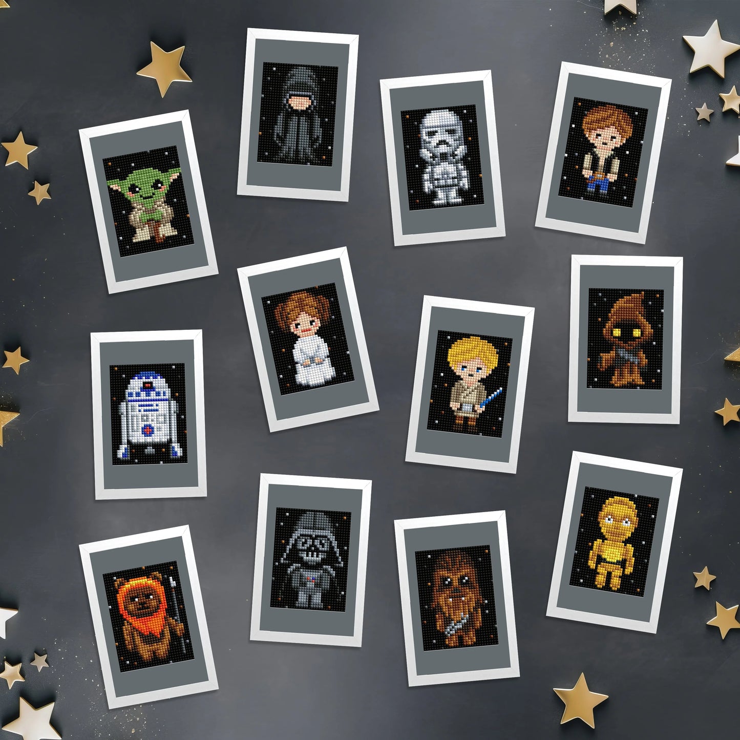 Galaxy Heroes Chibi Diamond Painting Kit – 12PCS