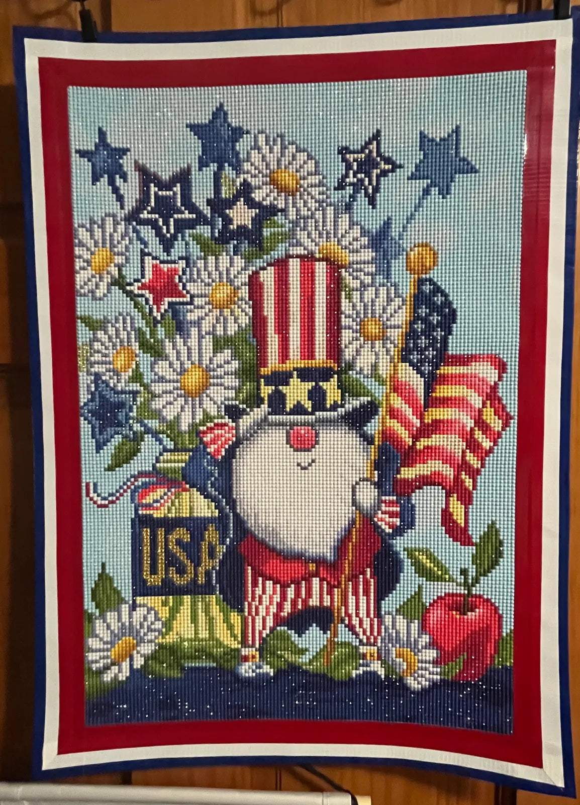 🎄Patriotic Gnome Diamond Painting Kit ✨