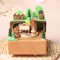 Wooden Music Box – Country Series Fairy Tale Town Melody Box