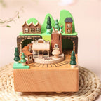 Wooden Music Box – Country Series Fairy Tale Town Melody Box