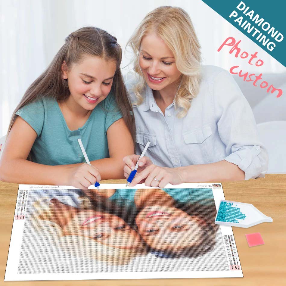 Custom Diamond Painting Kit – Personal Photo or Design