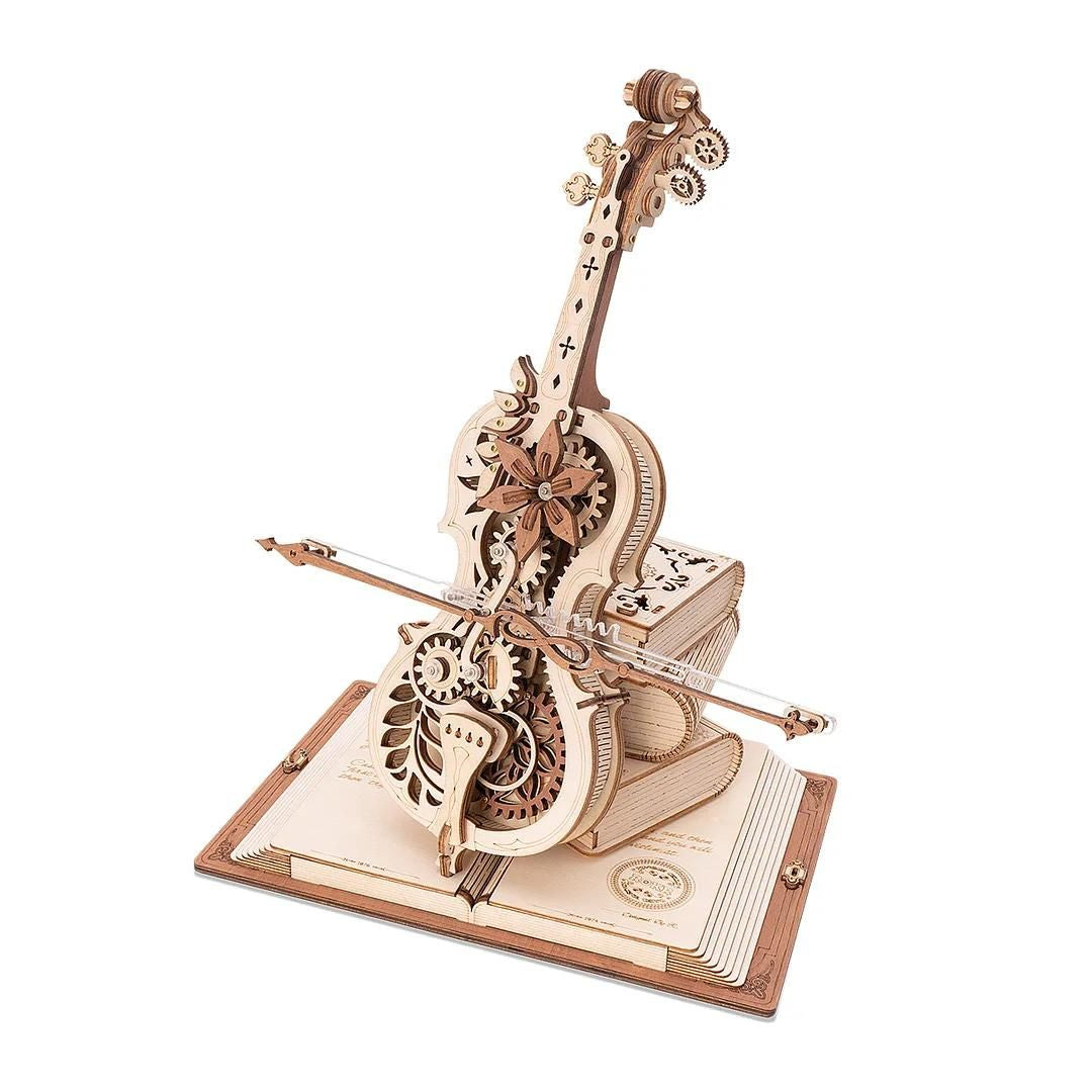 Magic Cello Wooden Music Box DIY Kit