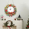 🎄✨2D Flat DIY Christmas Wreath Acrylic Diamond Painting Clock Pendant Home Decor✨🎄