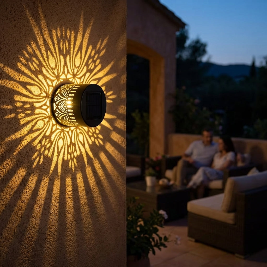 Solar Mandala Projector Light