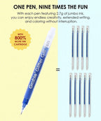 Jumbo Iridescent Glitter Gel Ink Pen Set Of 18