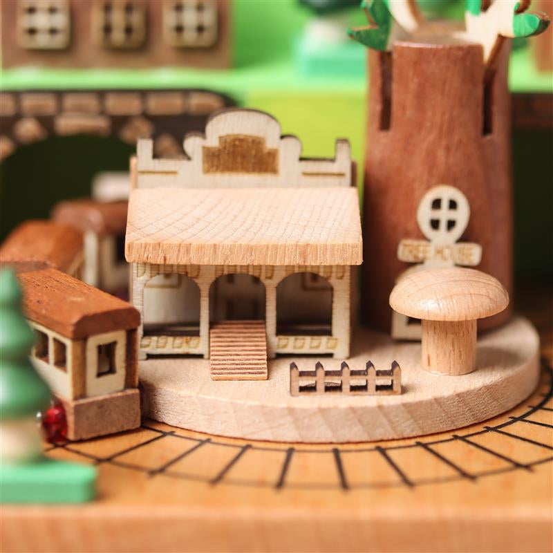 Wooden Music Box – Country Series Fairy Tale Town Melody Box