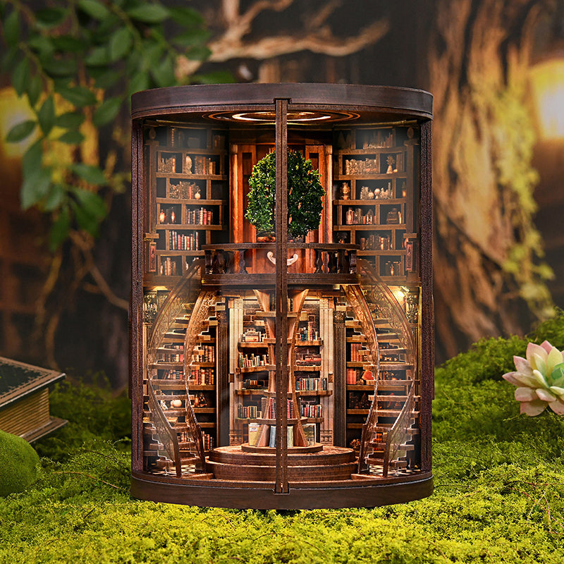 Book Nook DIY Kit – Wisdom Book Repository 3D Miniature