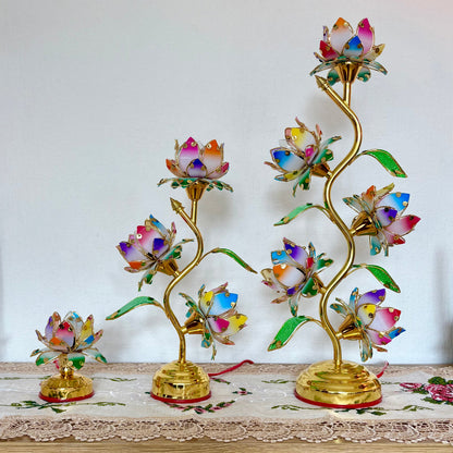 Crystal Lotus Lamp – Soft Glow Decorative Night Light