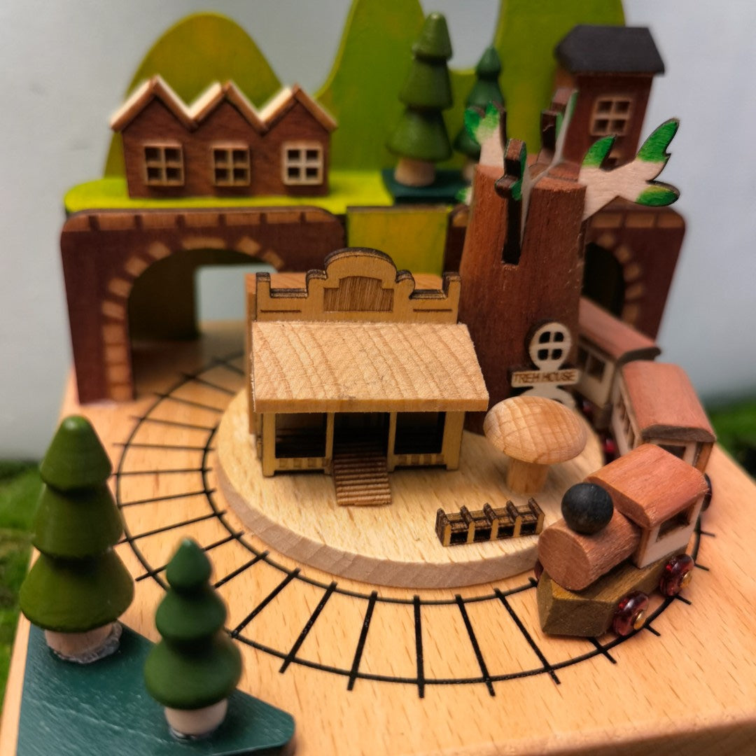 Wooden Music Box – Country Series Fairy Tale Town Melody Box