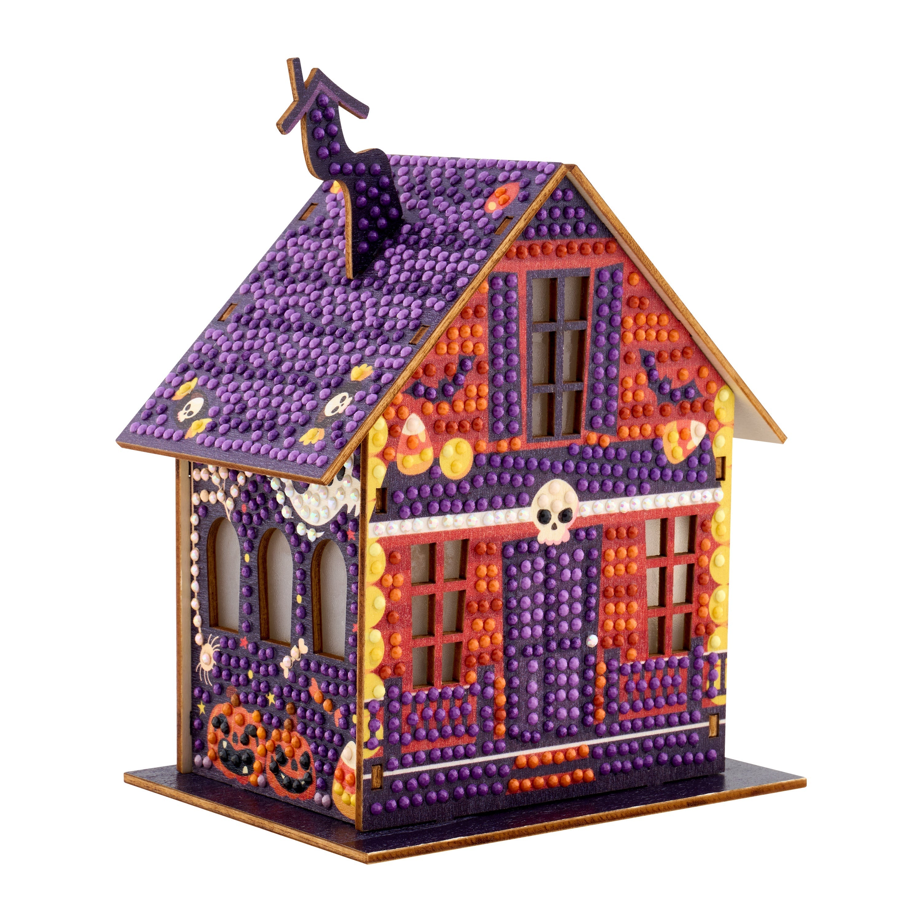 Pumpkin Glow Manor | DIY Halloween Diamond Art House Kit