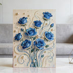 Blue Rose Pearl Diamond Painting Kit