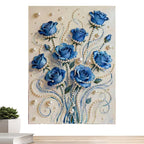 Blue Rose Pearl Diamond Painting Kit