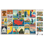 USA 250th Anniversary Vintage Poster Puzzle – 1000 Piece Collector's Edition