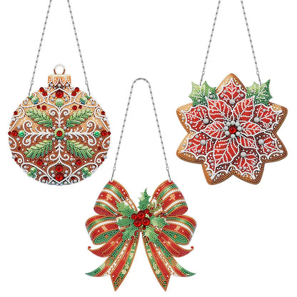 DIY Diamond Painting Christmas Hanging Ornaments