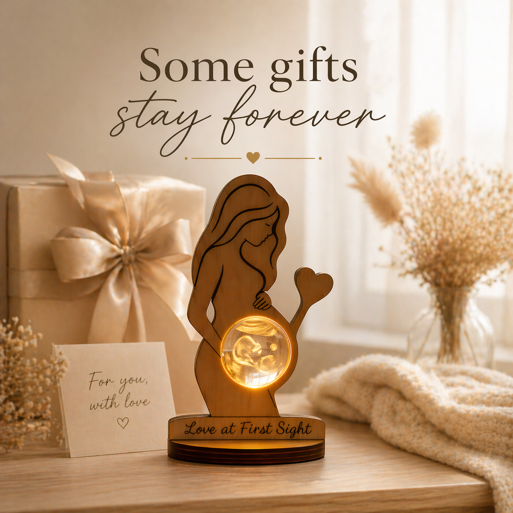 Personalized 3D Ultrasound Lamp – USB LED Night Light