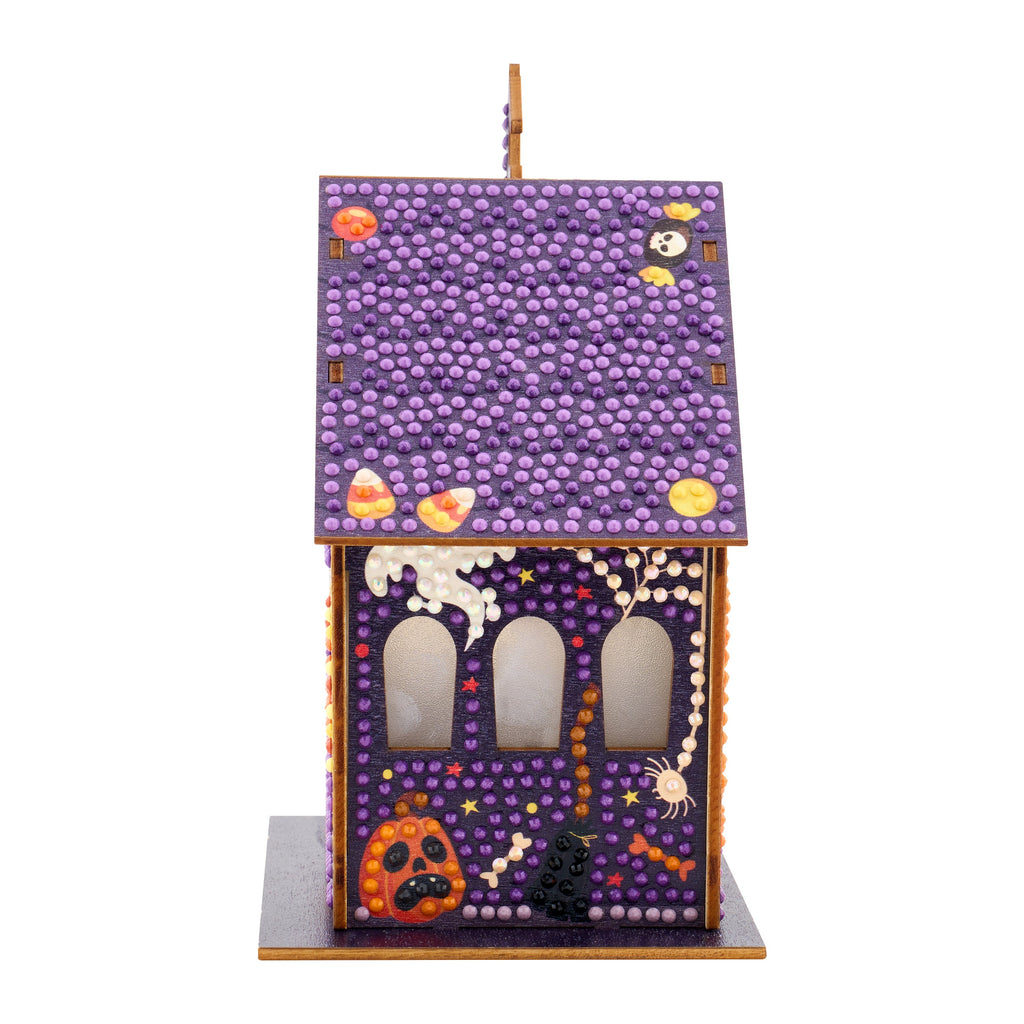 Pumpkin Glow Manor | DIY Halloween Diamond Art House Kit