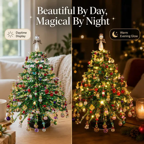 🎄✨ DIY Beaded Christmas Tree Kit – Create Your Own Sparkling Holiday Decoration