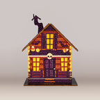 Pumpkin Glow Manor | DIY Halloween Diamond Art House Kit