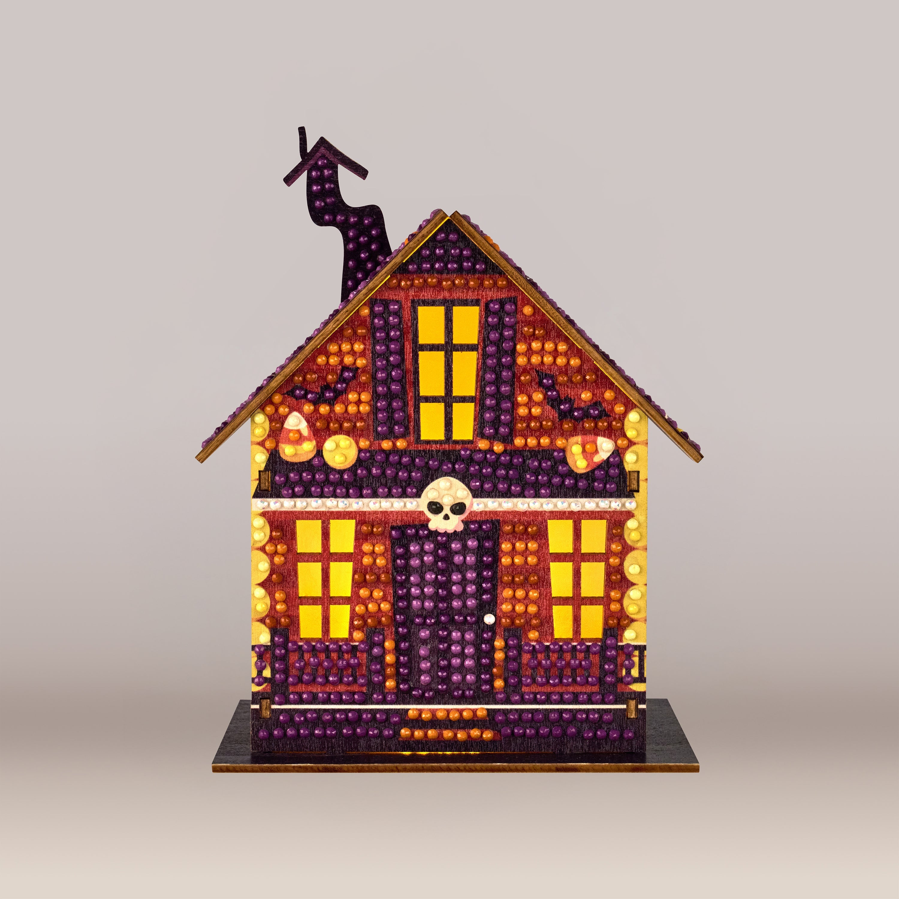 Pumpkin Glow Manor | DIY Halloween Diamond Art House Kit