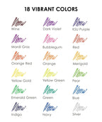 Jumbo Iridescent Glitter Gel Ink Pen Set Of 18