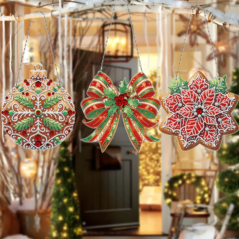 DIY Diamond Painting Christmas Hanging Ornaments