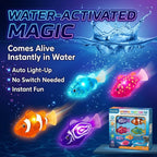Swimming Robot Fish – LED Light Up Interactive Toy for Water