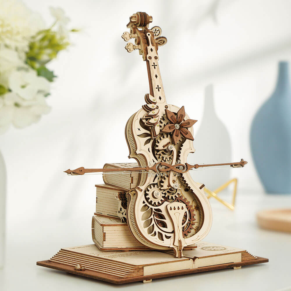 Magic Cello Wooden Music Box DIY Kit