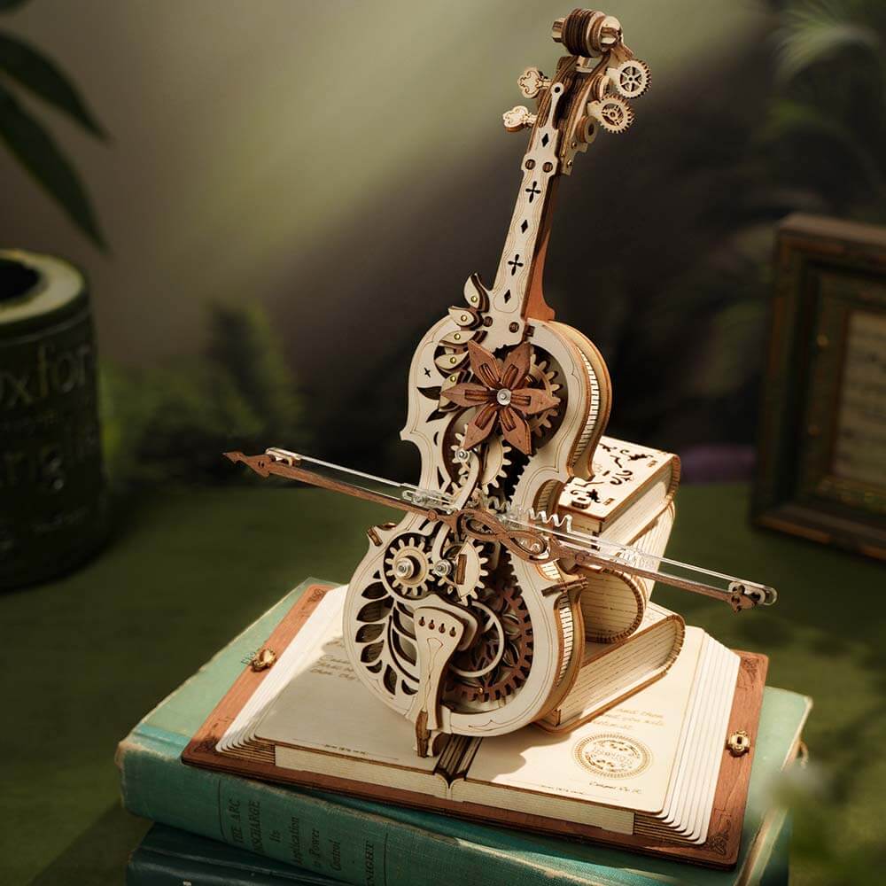 Magic Cello Wooden Music Box DIY Kit