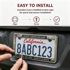 USA 250 Year Commemorative License Plate Frame – Patriotic Vehicle Decor