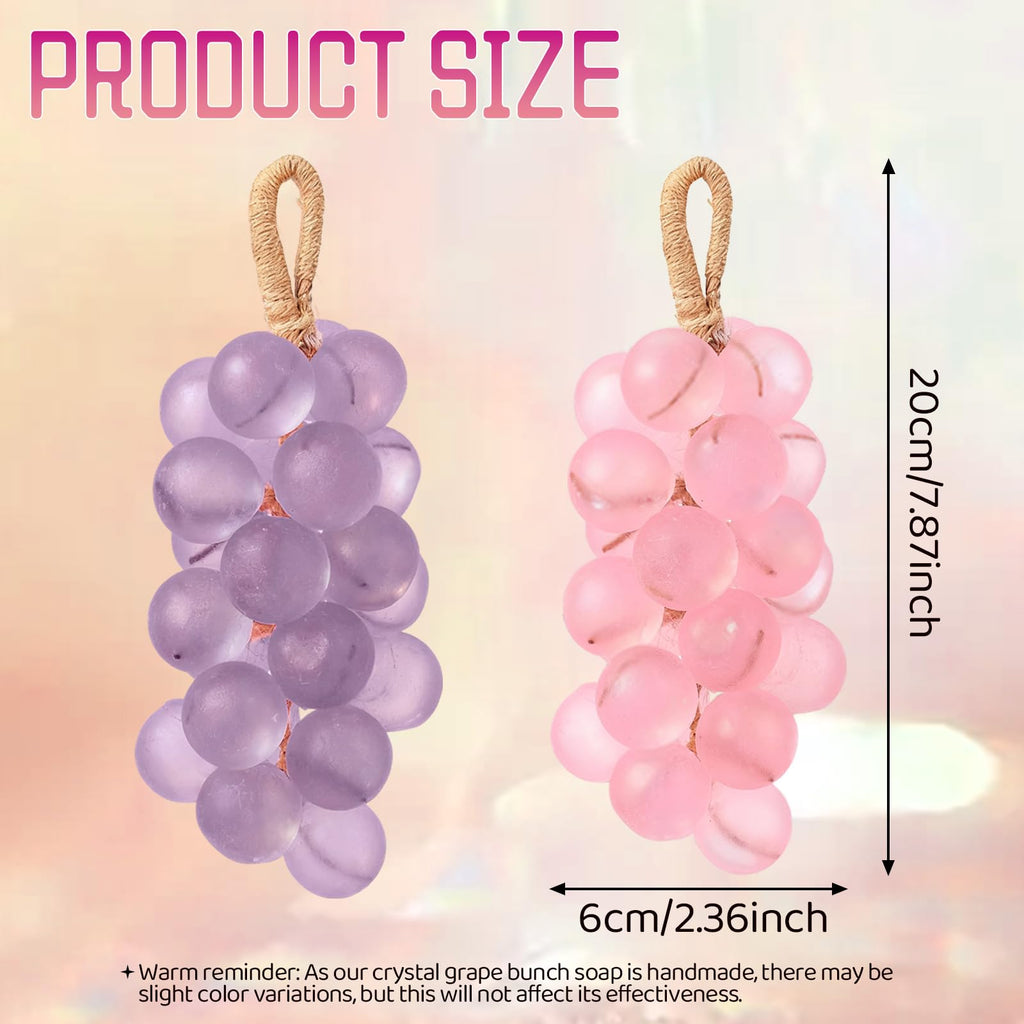 Grape Soap on a Rope – Handmade Artisan Hanging Soap Bar