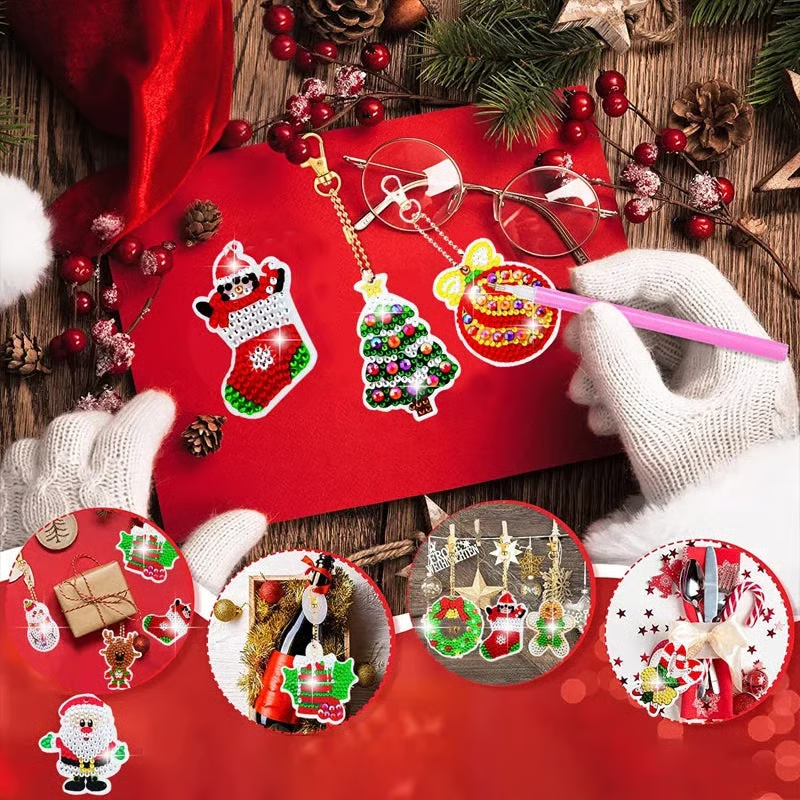 🎅Christmas DIY Diamond Painting Keychain🎁