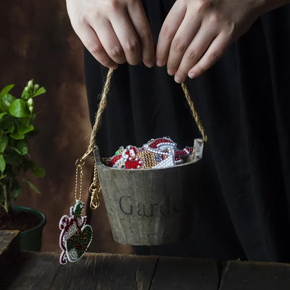 ✨ DIY Christmas Diamond Keychain Set 🎅