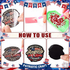 20PCS Patriotic Diamond Painting Magnet Kit – USA 250th Anniversary Edition
