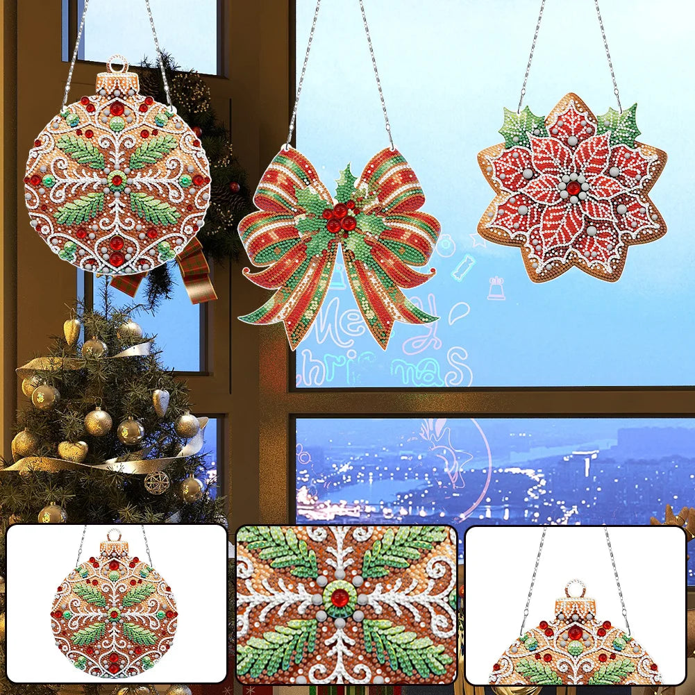DIY Diamond Painting Christmas Hanging Ornaments