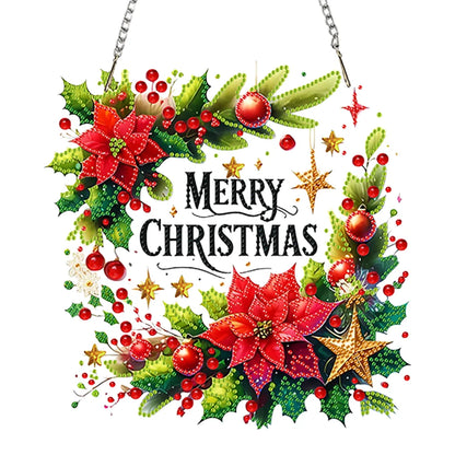 DIY Acrylic Diamond Painting Hanging Christmas Ornament