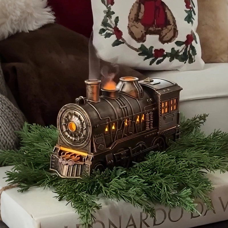 Steam Locomotive Humidifier – Retro Train Mist Diffuser with Ambient Light