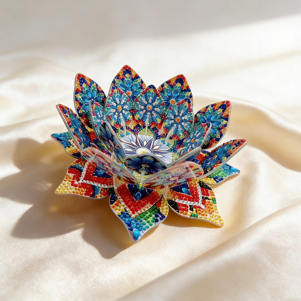 DIY Diamond Painting Lotus Tray Decoration Kit