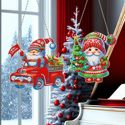DIY Diamond Painting Christmas Hanging Ornaments（3PCS）