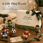 3D Beaded Soccer DIY Kit – Handmade Football Beading Craft Set