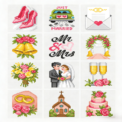 💍 Wedding Moments Diamond Painting Kit