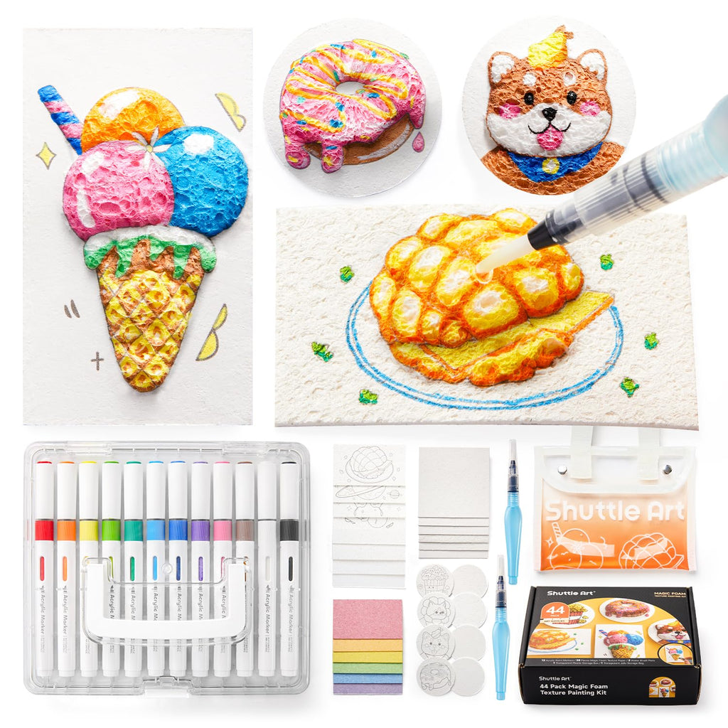 44PCS Magic 3D Foam Texture Painting Kit